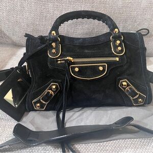Balenciaga metallic edge nano city bag